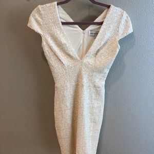 White Sequin dress by Dress the Population